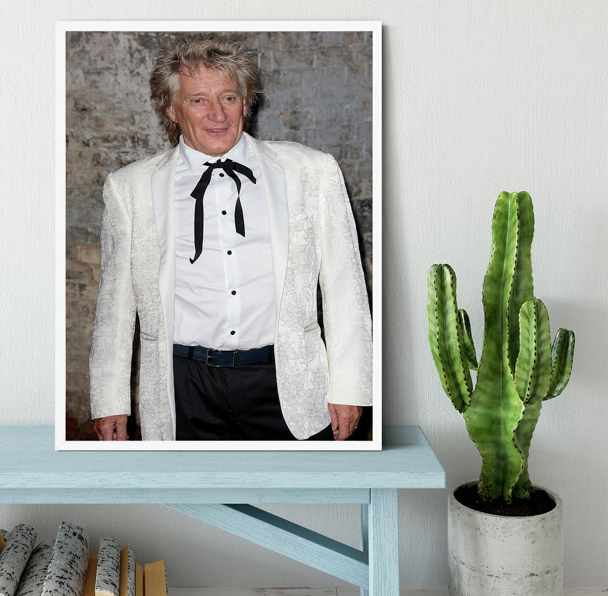 Rod Stewart in 2023 Framed Print - Canvas Art Rocks -6