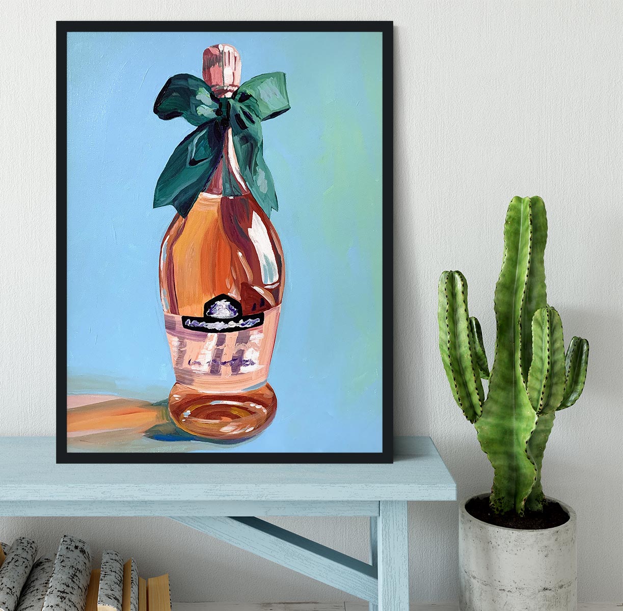 Rose Wine Framed Print - Canvas Art Rocks - 2