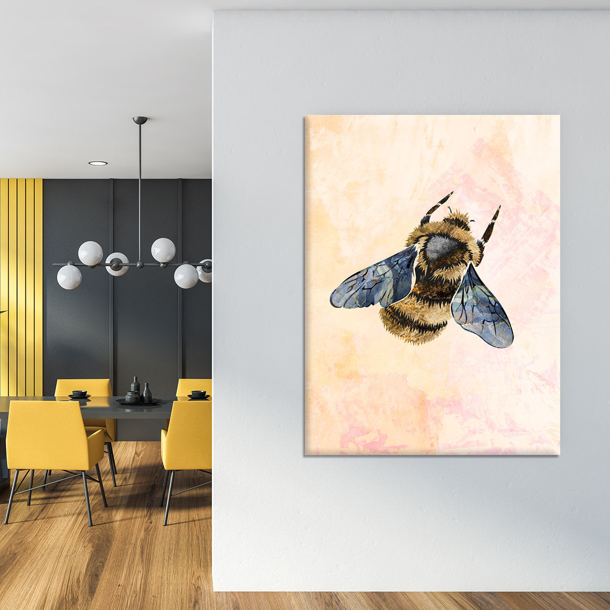 Rustic bee Canvas Print or Poster - 1x - 4