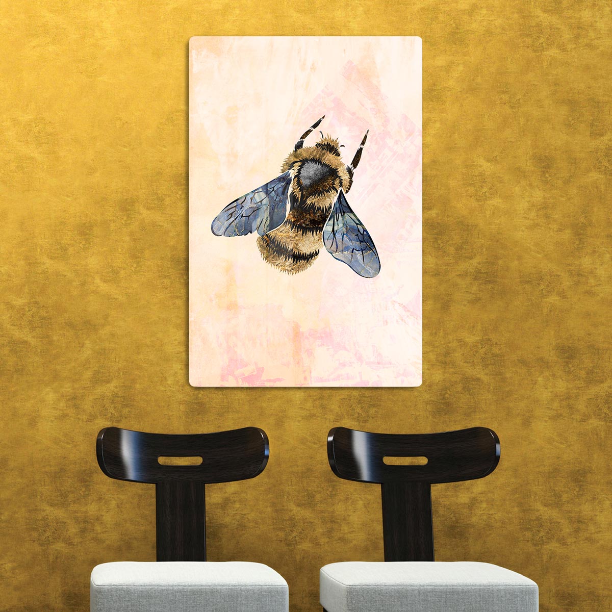 Rustic bee Acrylic Block - 1x - 2