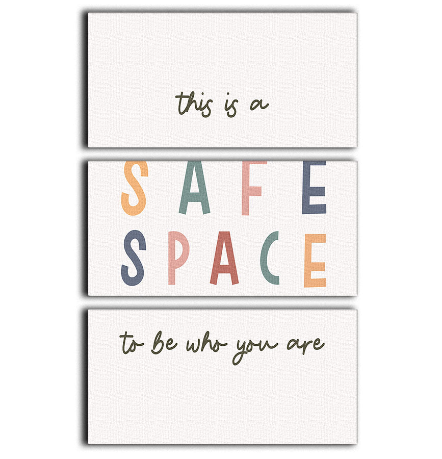 Safe Space 3 Split Panel Canvas Print - Canvas Art Rocks - 1