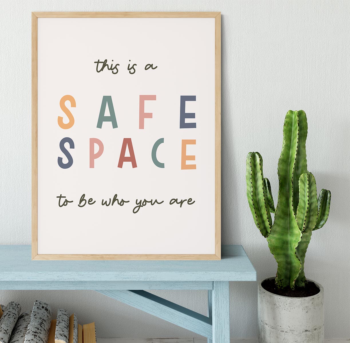 Safe Space Framed Print - Canvas Art Rocks - 4