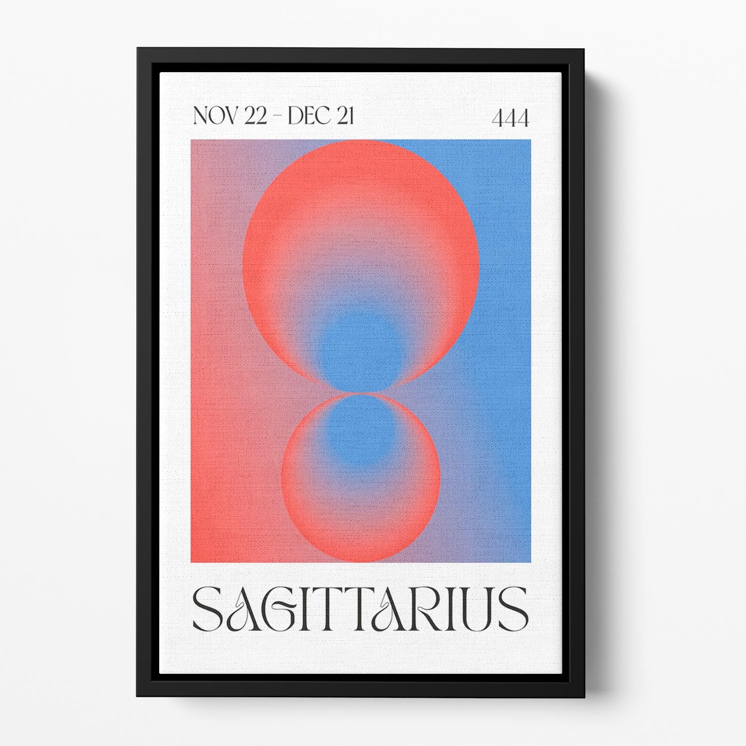 Sagittarius Celestial Light Print Floating Framed Canvas - Canvas Art Rocks - 2