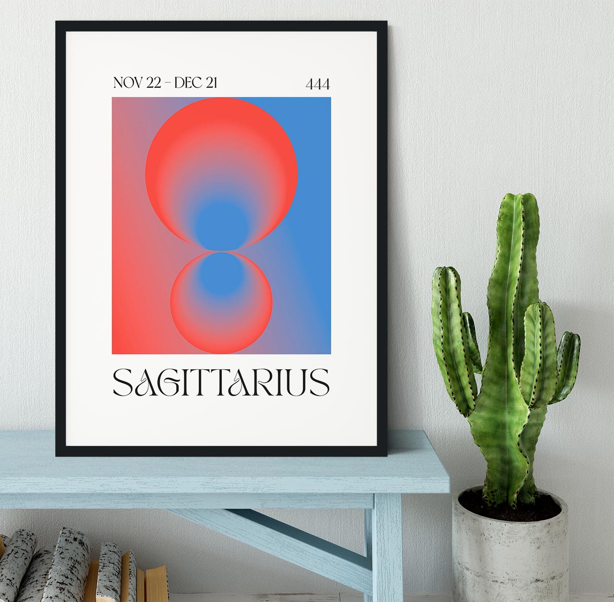 Sagittarius Celestial Light Print Framed Print - Canvas Art Rocks - 1