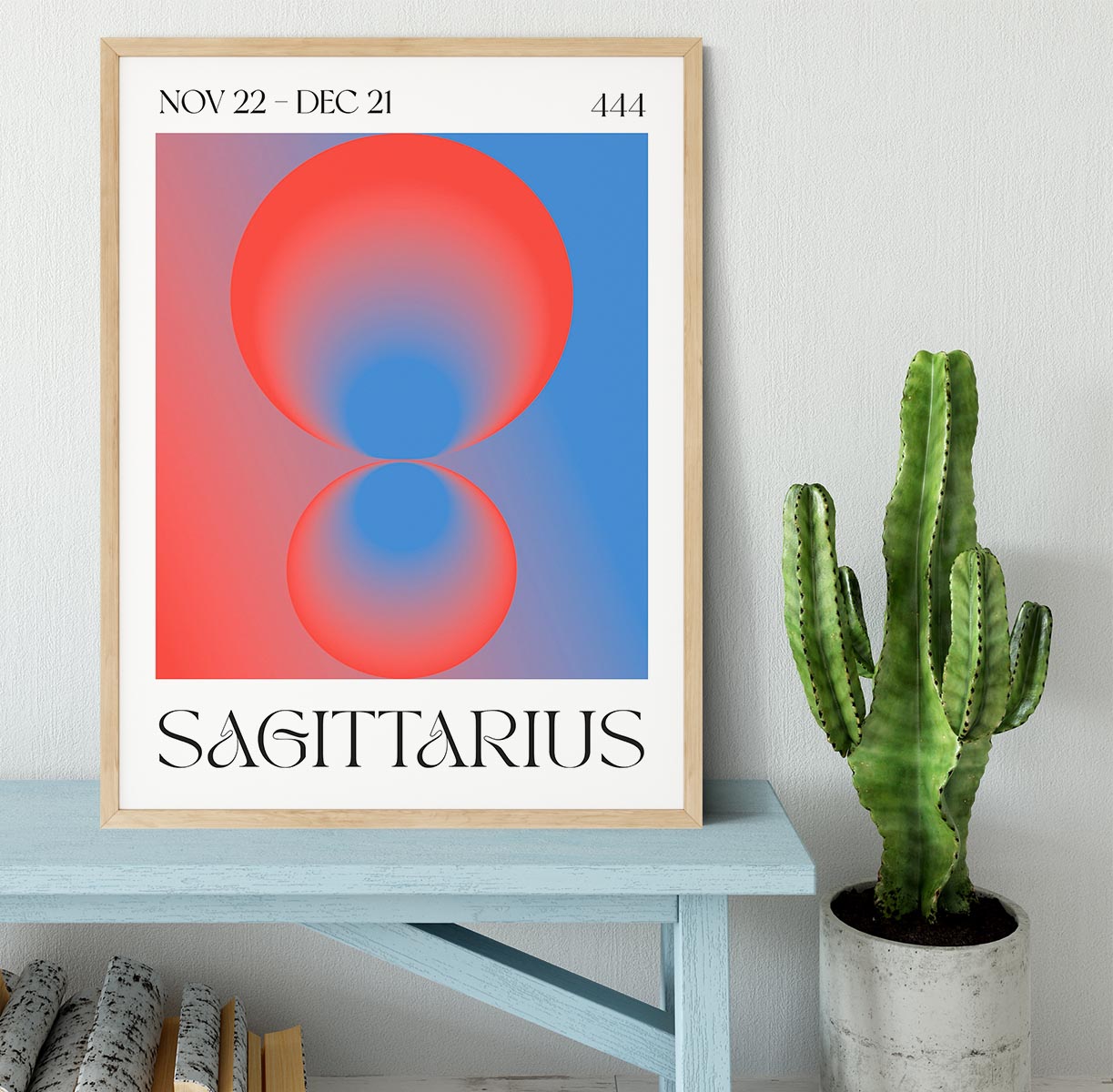 Sagittarius Celestial Light Print Framed Print - Canvas Art Rocks - 4