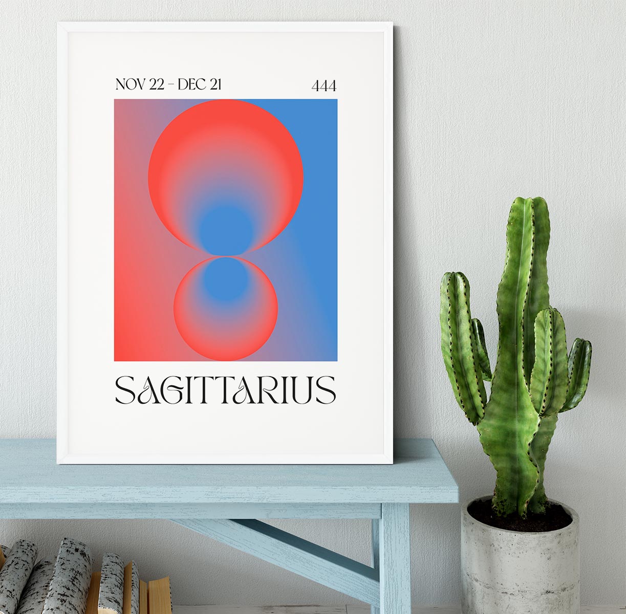 Sagittarius Celestial Light Print Framed Print - Canvas Art Rocks - 5