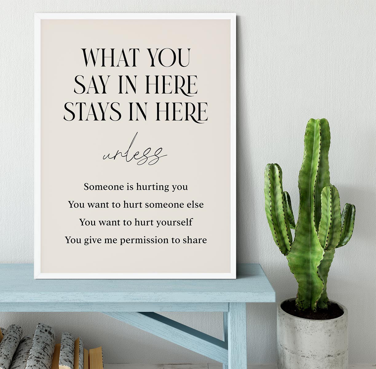 Saysherestayhere Framed Print - Canvas Art Rocks -6