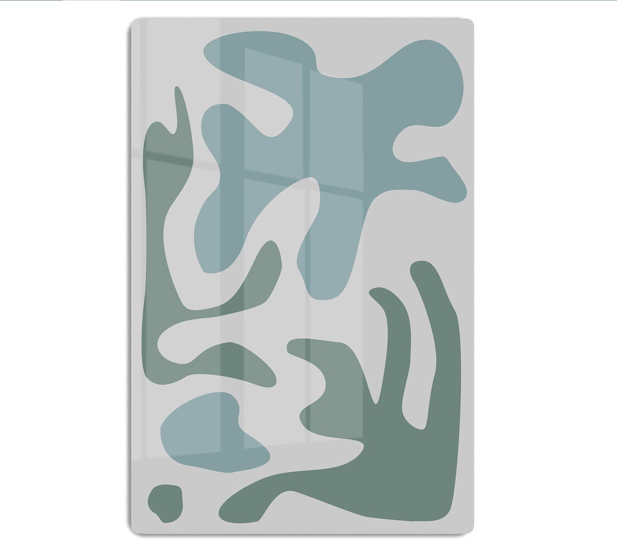 Seaweed Teal No 2 Acrylic Block - 1x - 1