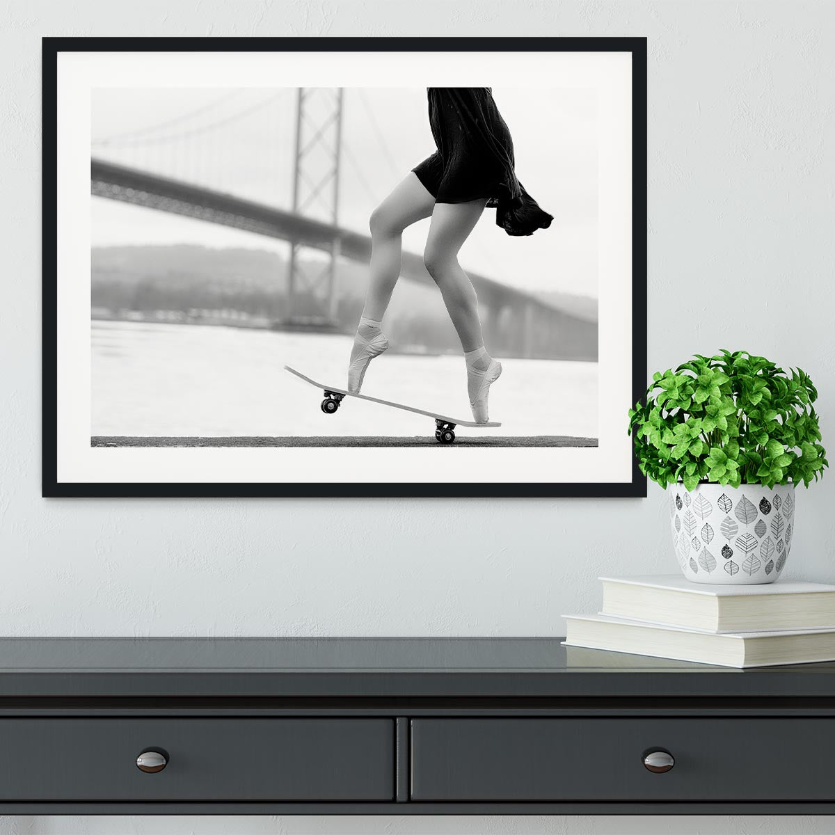 Skater Girl Framed Print - 1x - 1