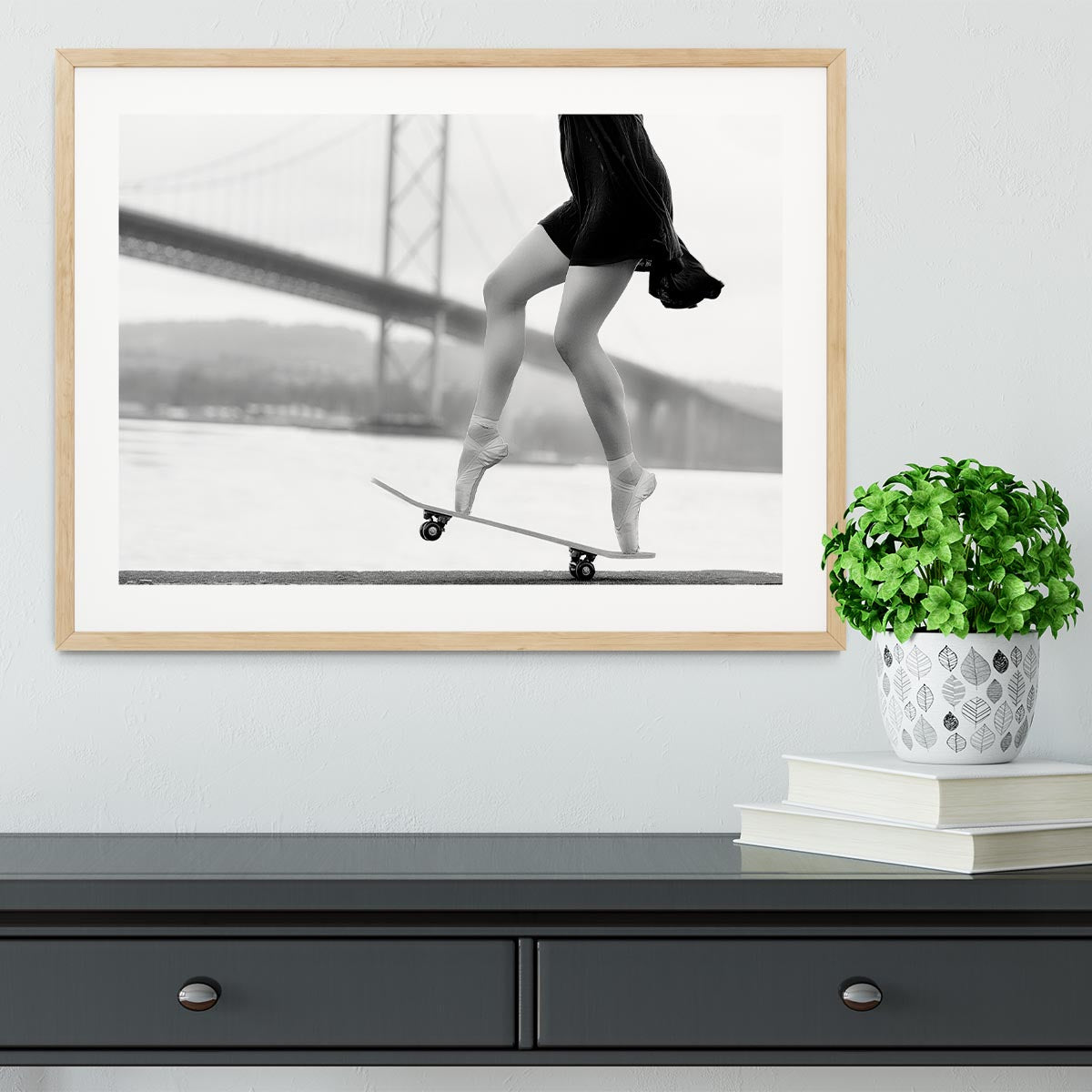 Skater Girl Framed Print - 1x - 3