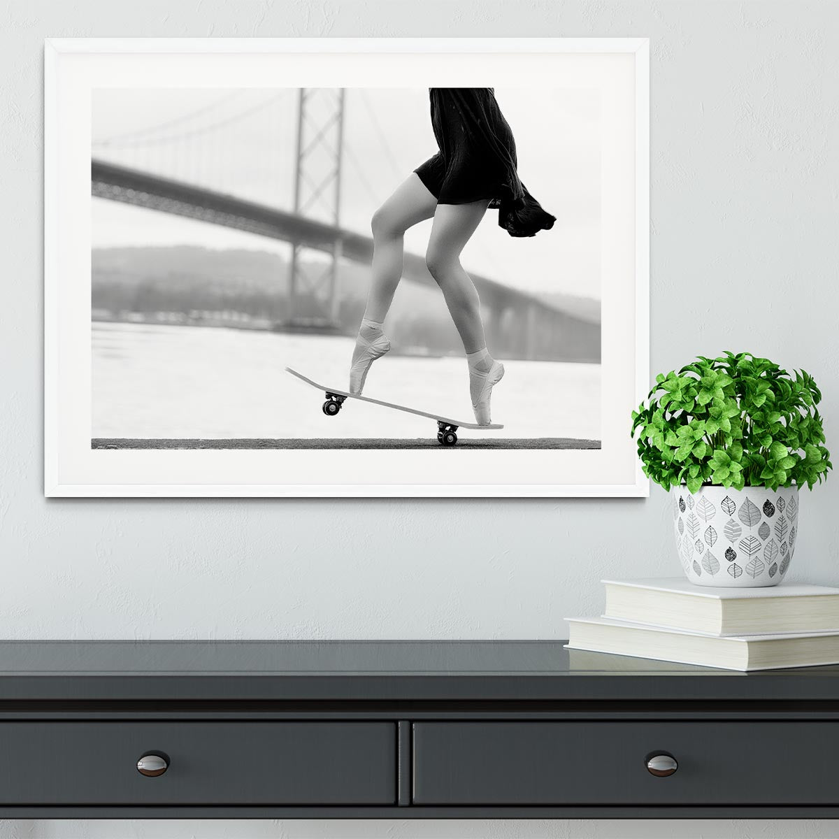 Skater Girl Framed Print - 1x - 5