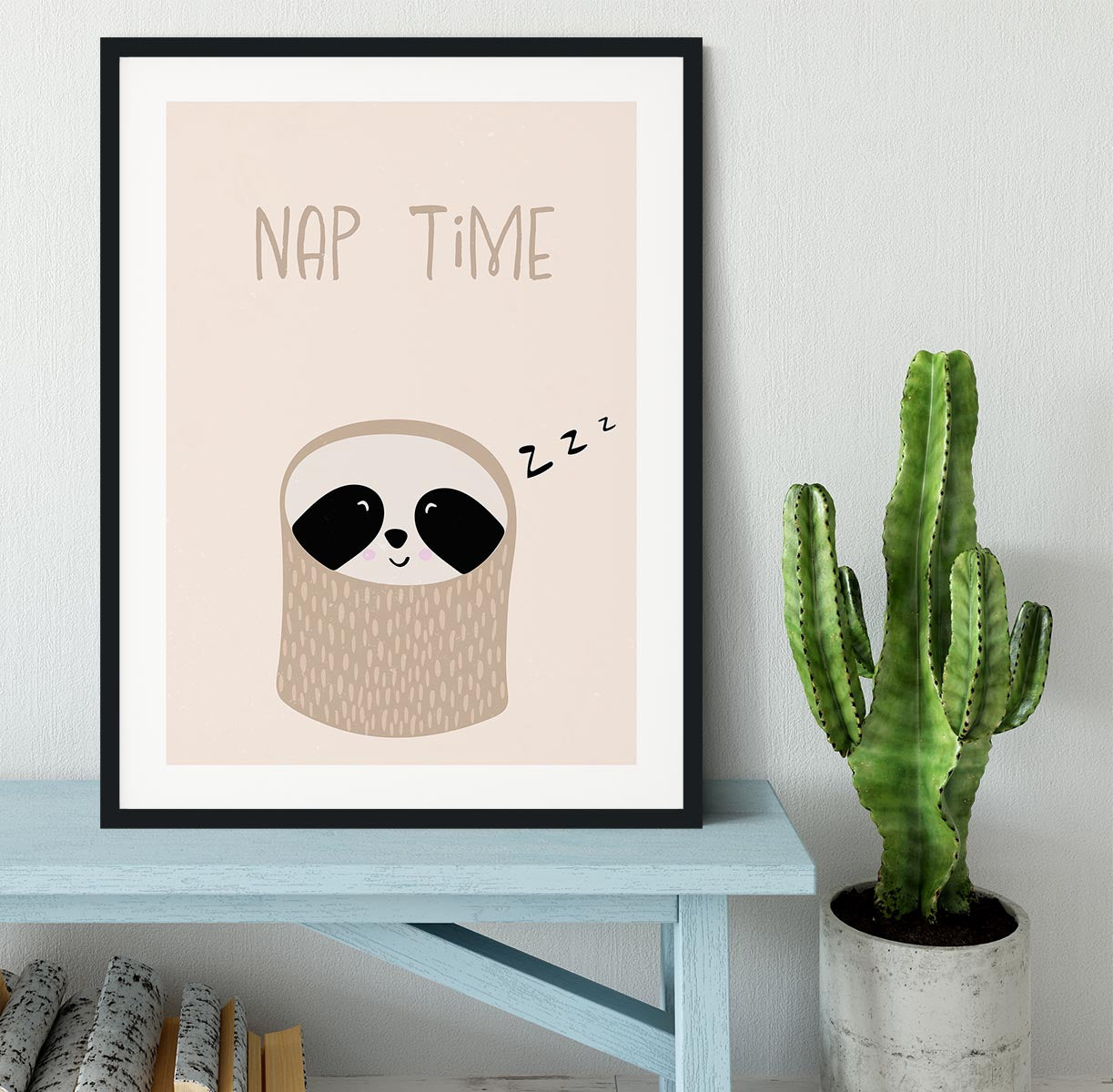 Sloth nursery print Framed Print - 1x - 1