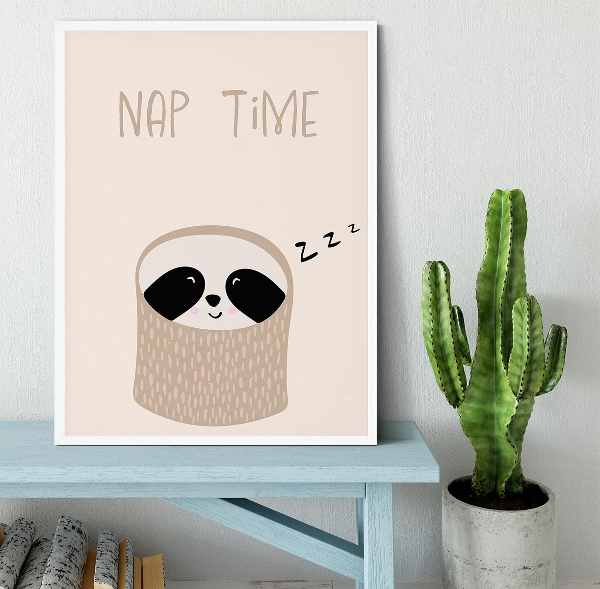 Sloth nursery print Framed Print - 1x -6