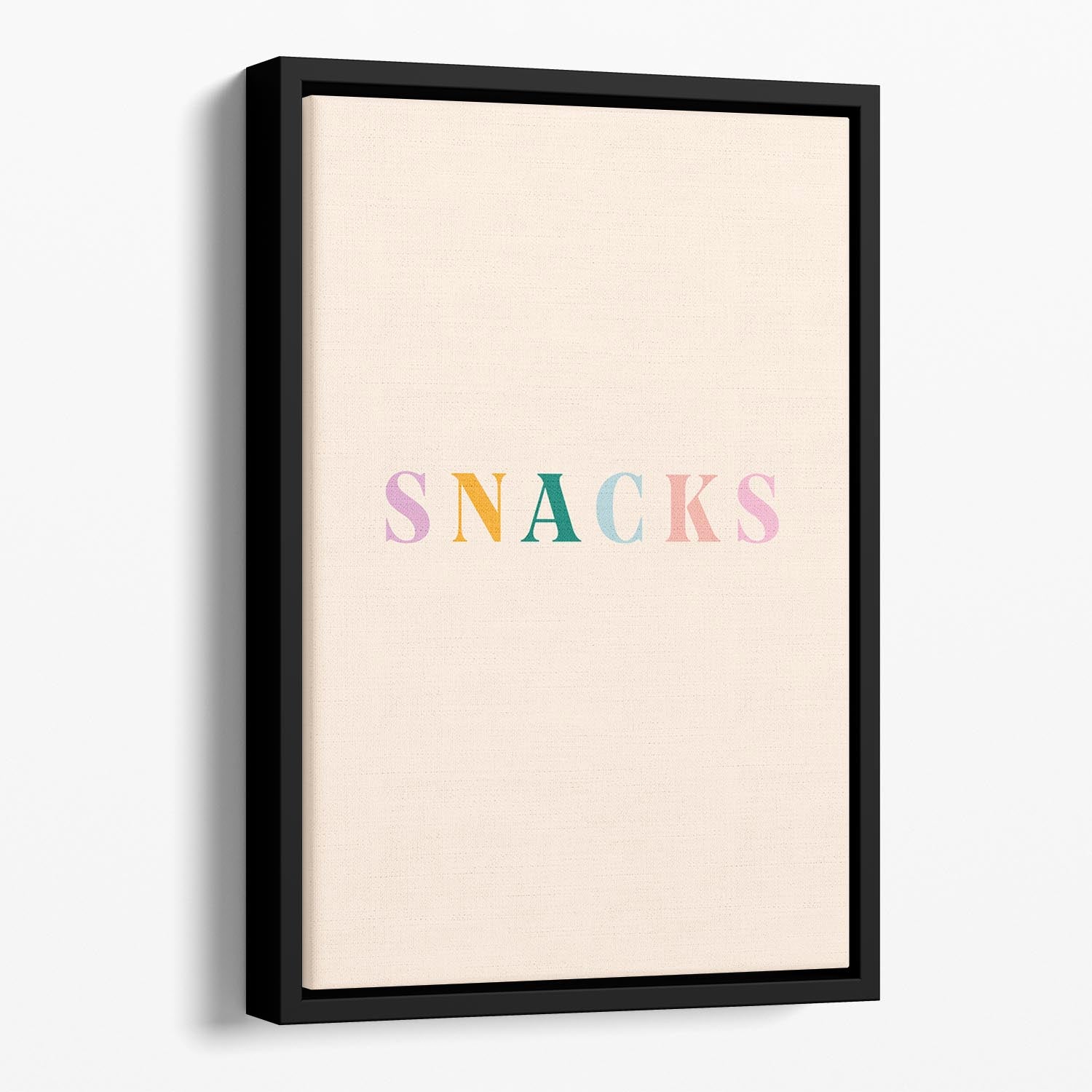 Snacks Floating Framed Canvas - Canvas Art Rocks - 1