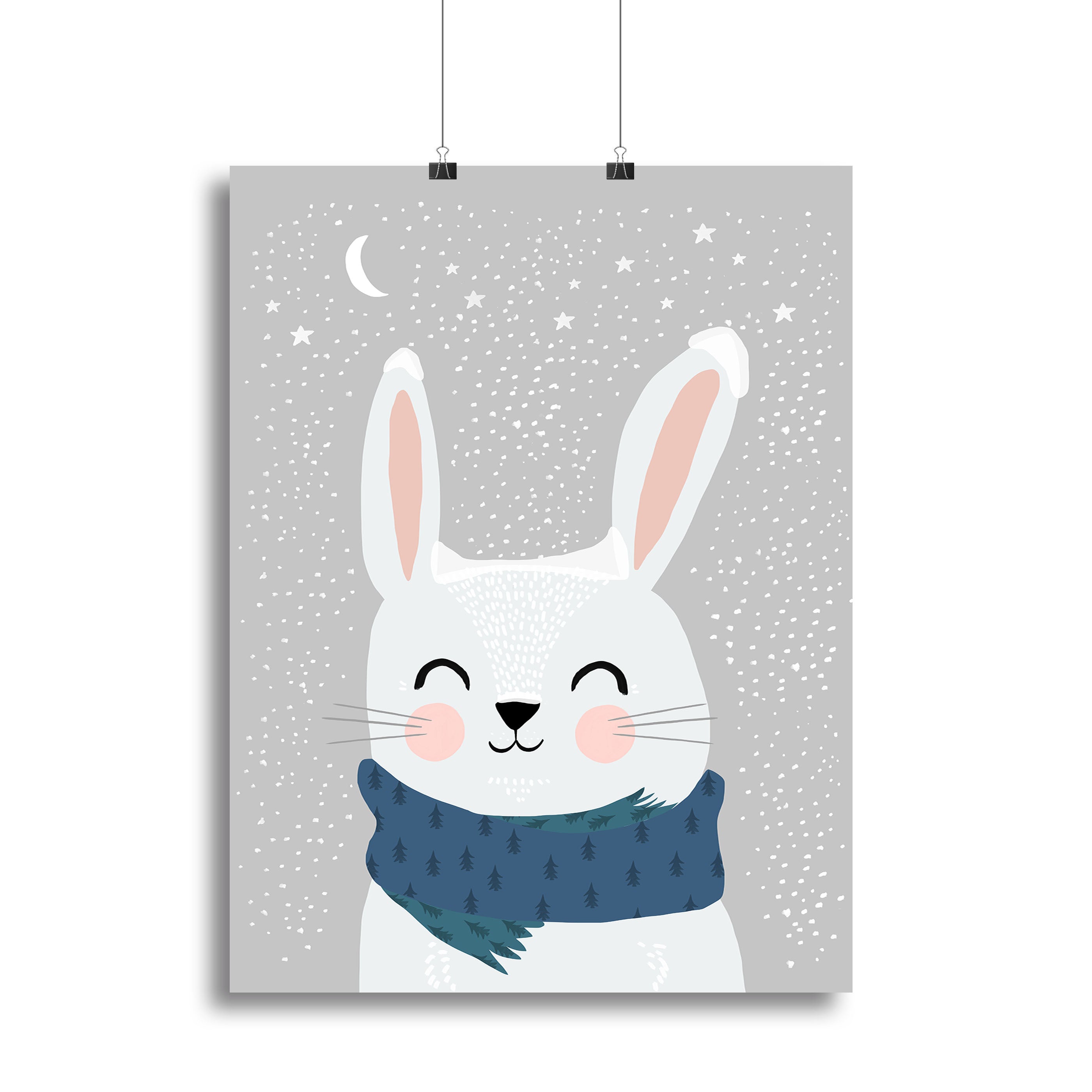 Snow Bunny Canvas Print or Poster - 1x - 2