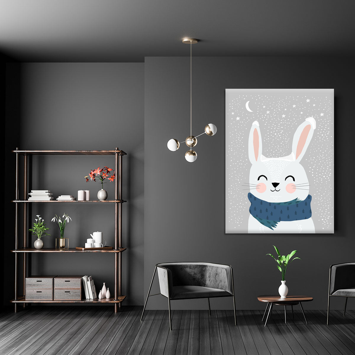 Snow Bunny Canvas Print or Poster - 1x - 5