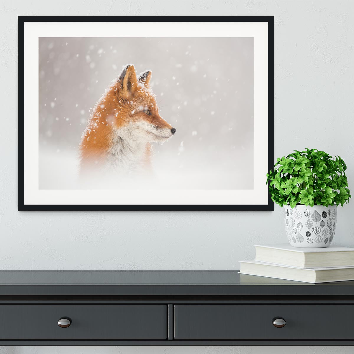 Snow is falling Framed Print - 1x - 1