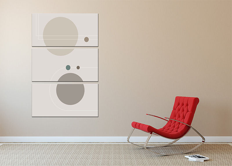 Space Orbit 02 3 Split Panel Canvas Print - 1x - 2