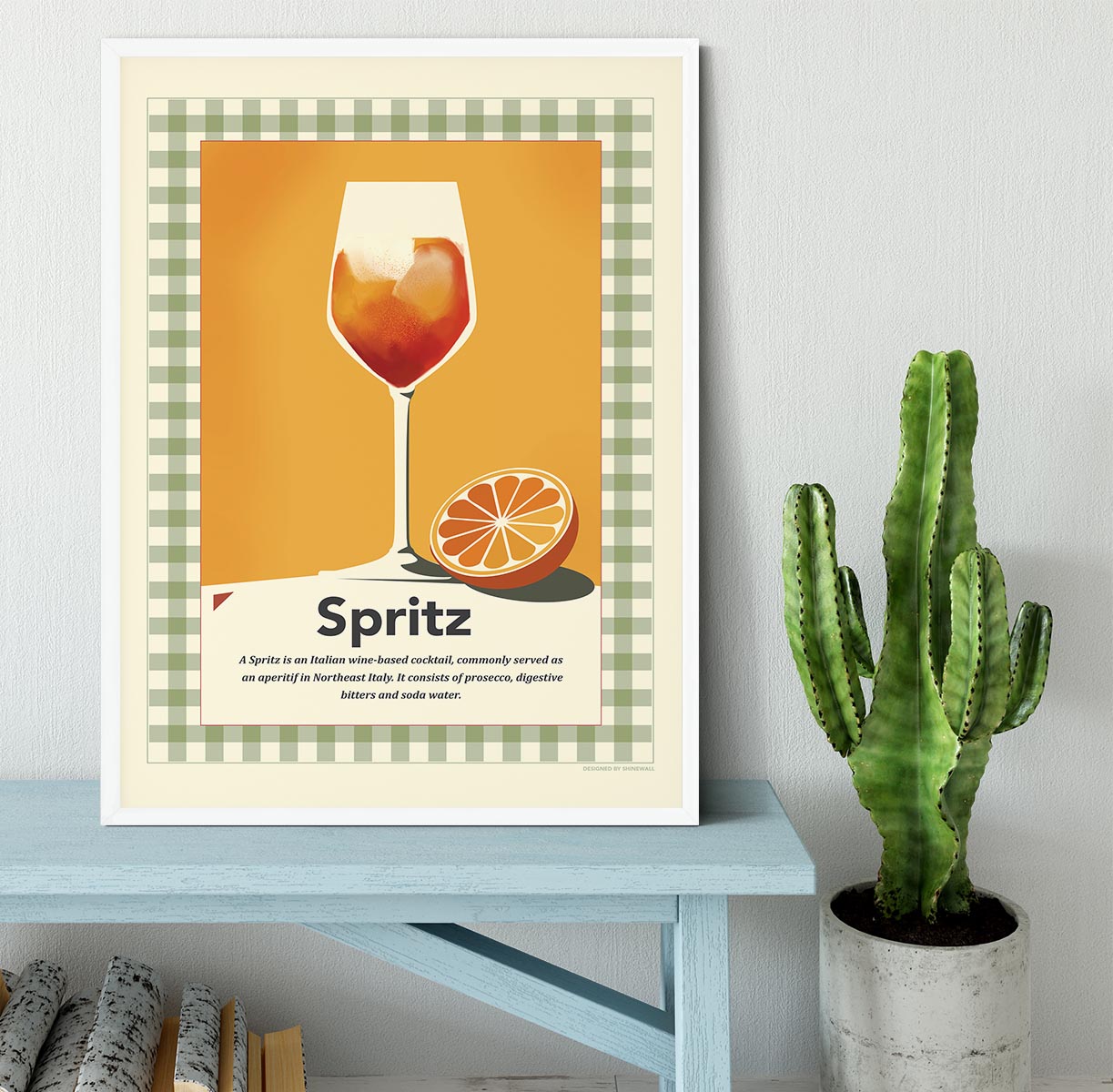 Spritz retro print Framed Print - Canvas Art Rocks -6