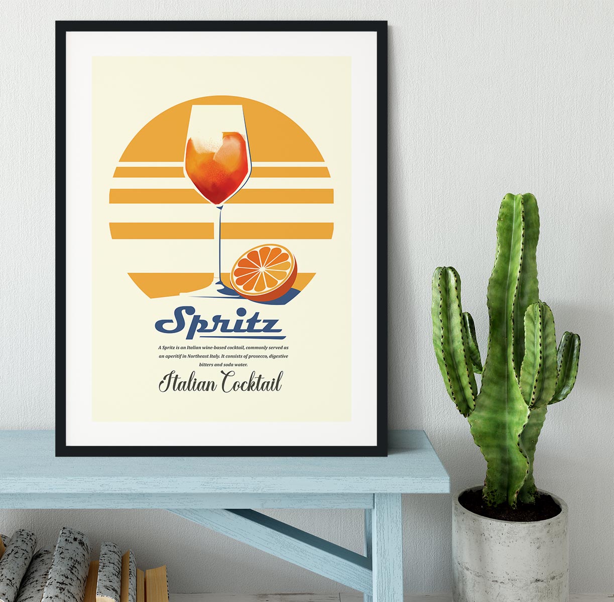 Spritz summer print Framed Print - Canvas Art Rocks - 1