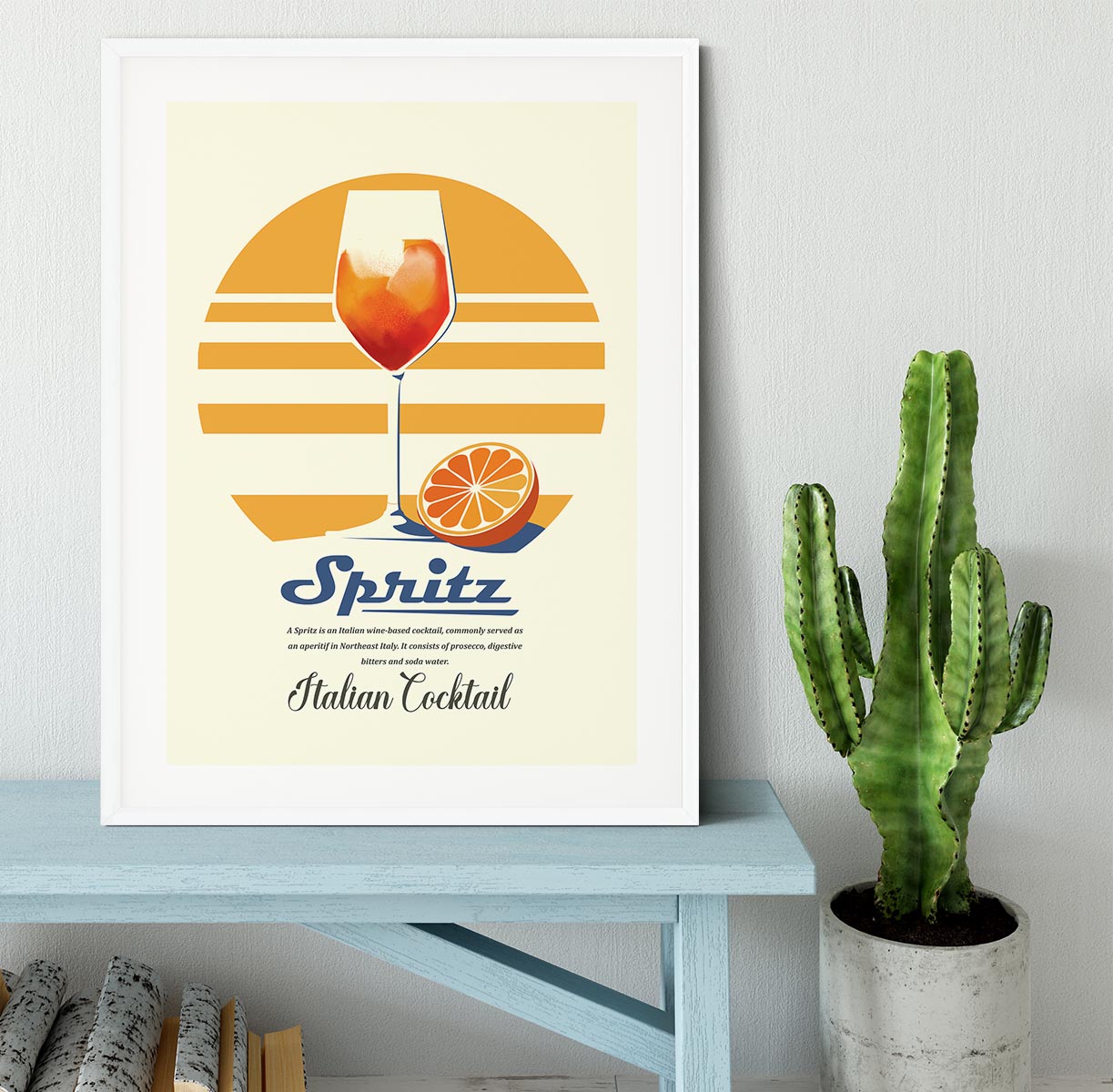 Spritz summer print Framed Print - Canvas Art Rocks - 5