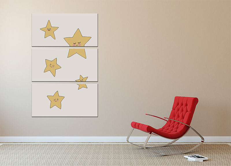 Stars 3 Split Panel Canvas Print - 1x - 2