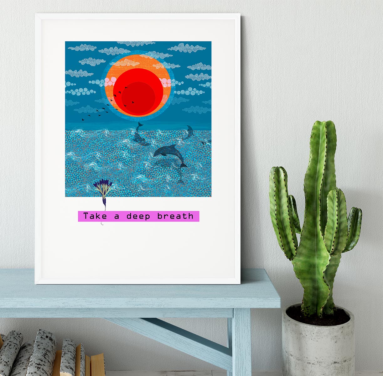 Take a deep breath Framed Print - 1x -6