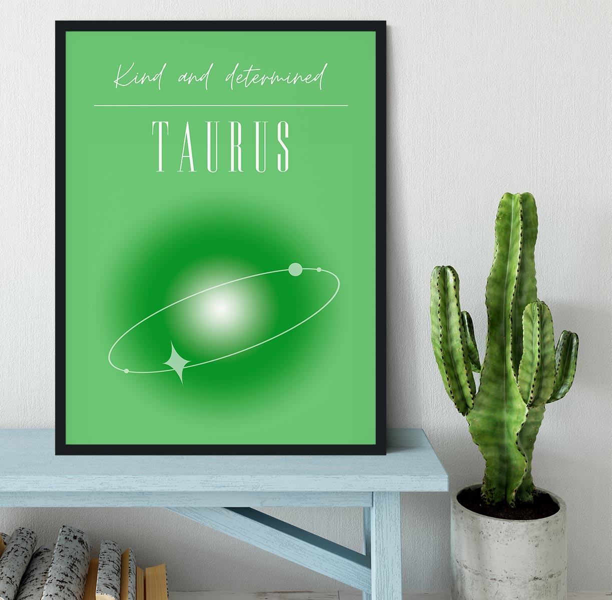 Taurus Zodiac Strength Poster Framed Print - Canvas Art Rocks - 2