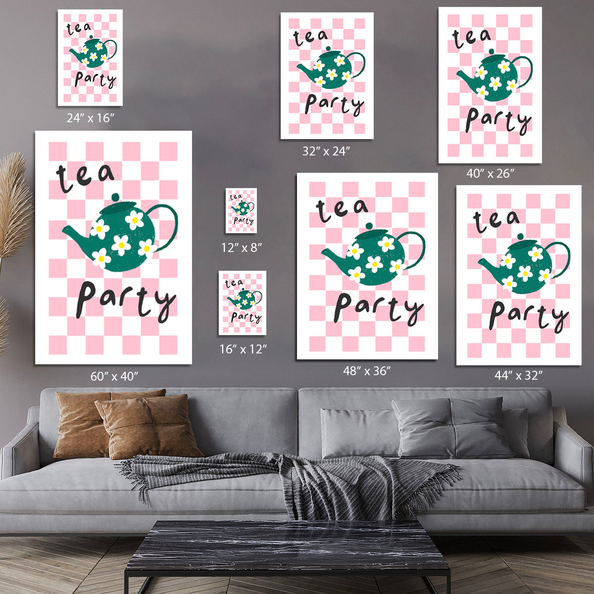 Tea Party Canvas Print or Poster - Canvas Art Rocks - 7