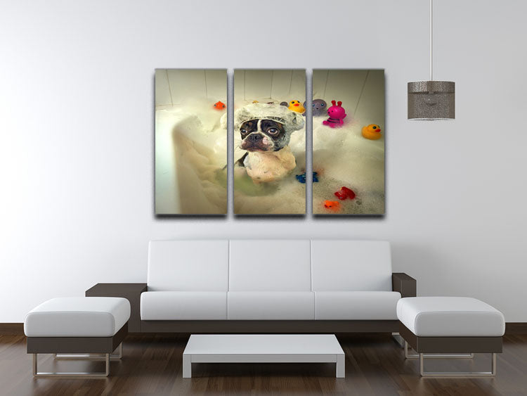 The Bath 3 Split Panel Canvas Print - 1x - 3