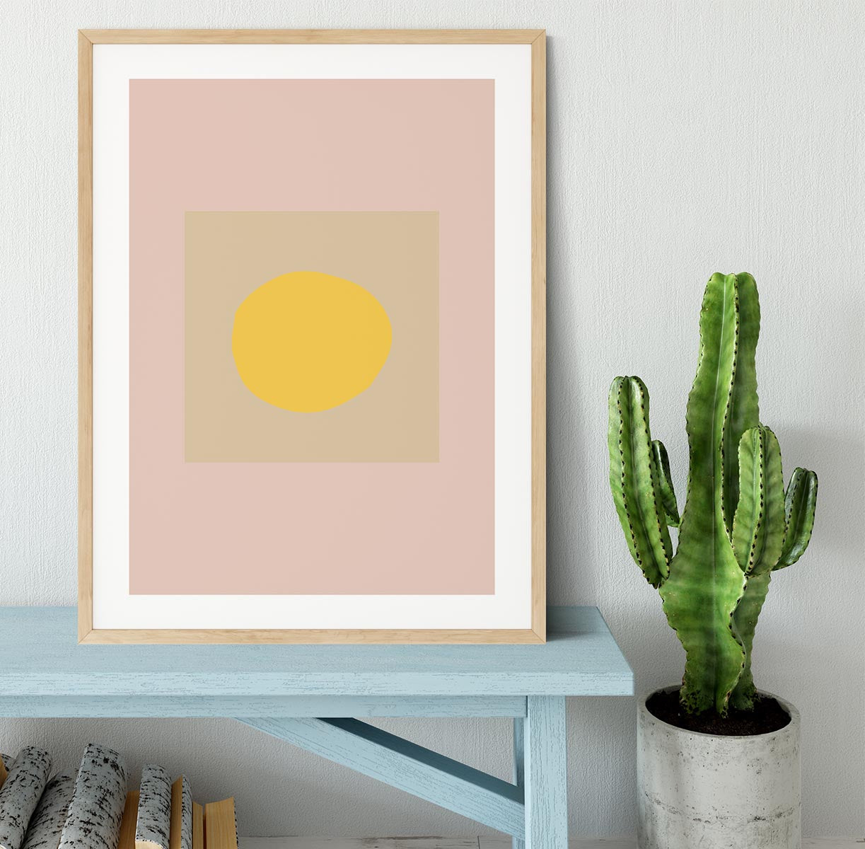 The Sun Pale Framed Print - 1x - 3