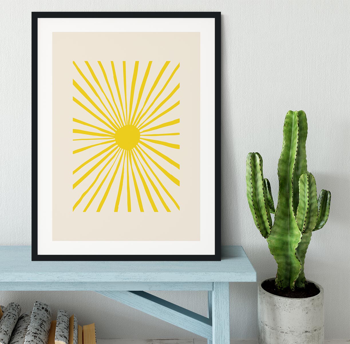 The Sun Split Art Framed Print - 1x - 1