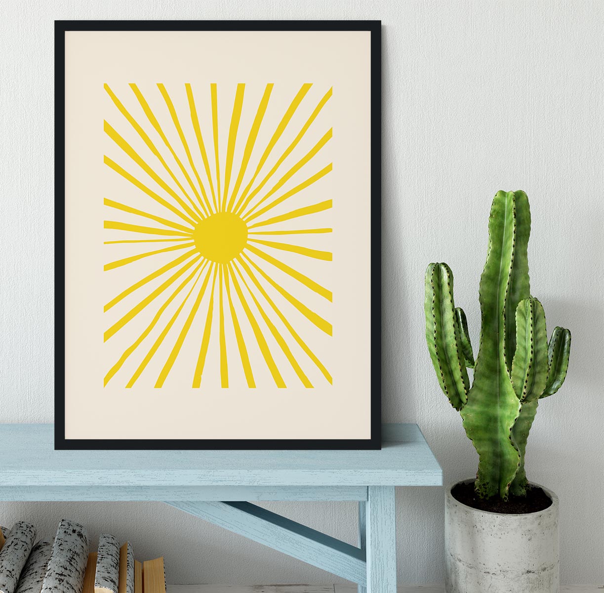 The Sun Split Art Framed Print - 1x - 2