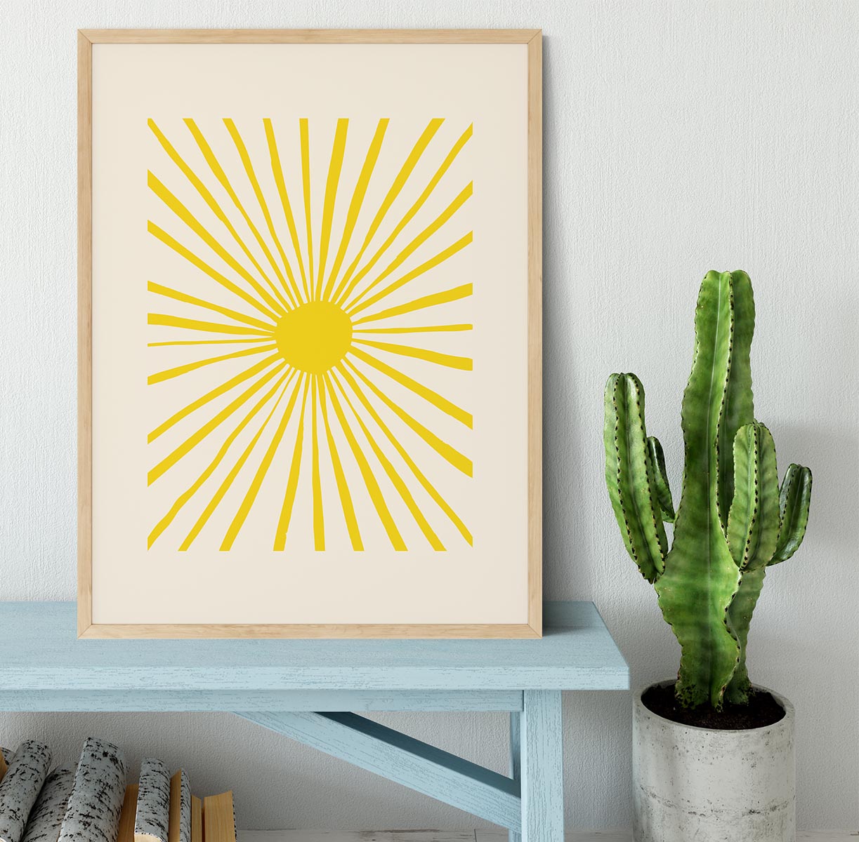 The Sun Split Art Framed Print - 1x - 4