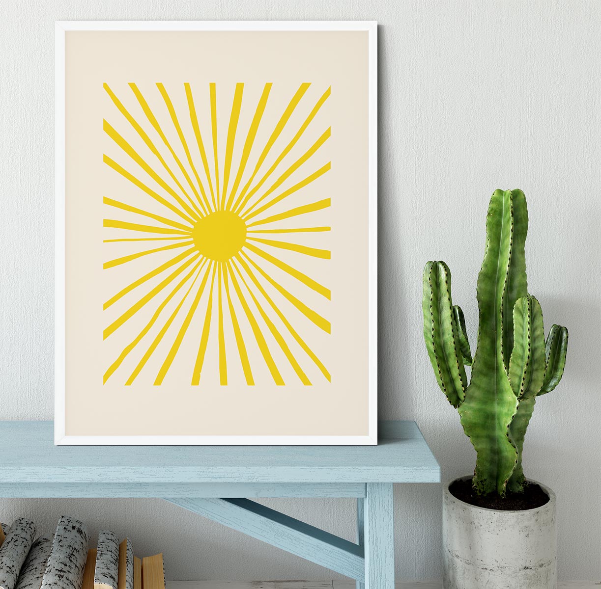 The Sun Split Art Framed Print - 1x -6