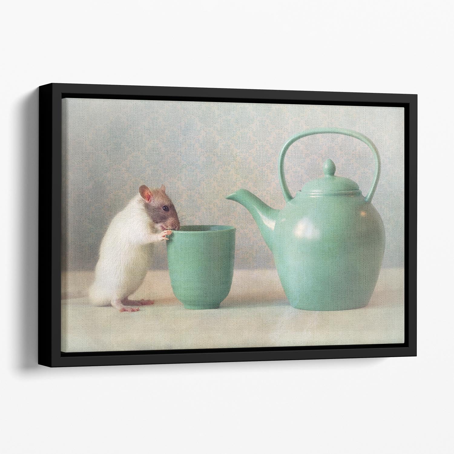 The Teapot Floating Framed Canvas - 1x - 1