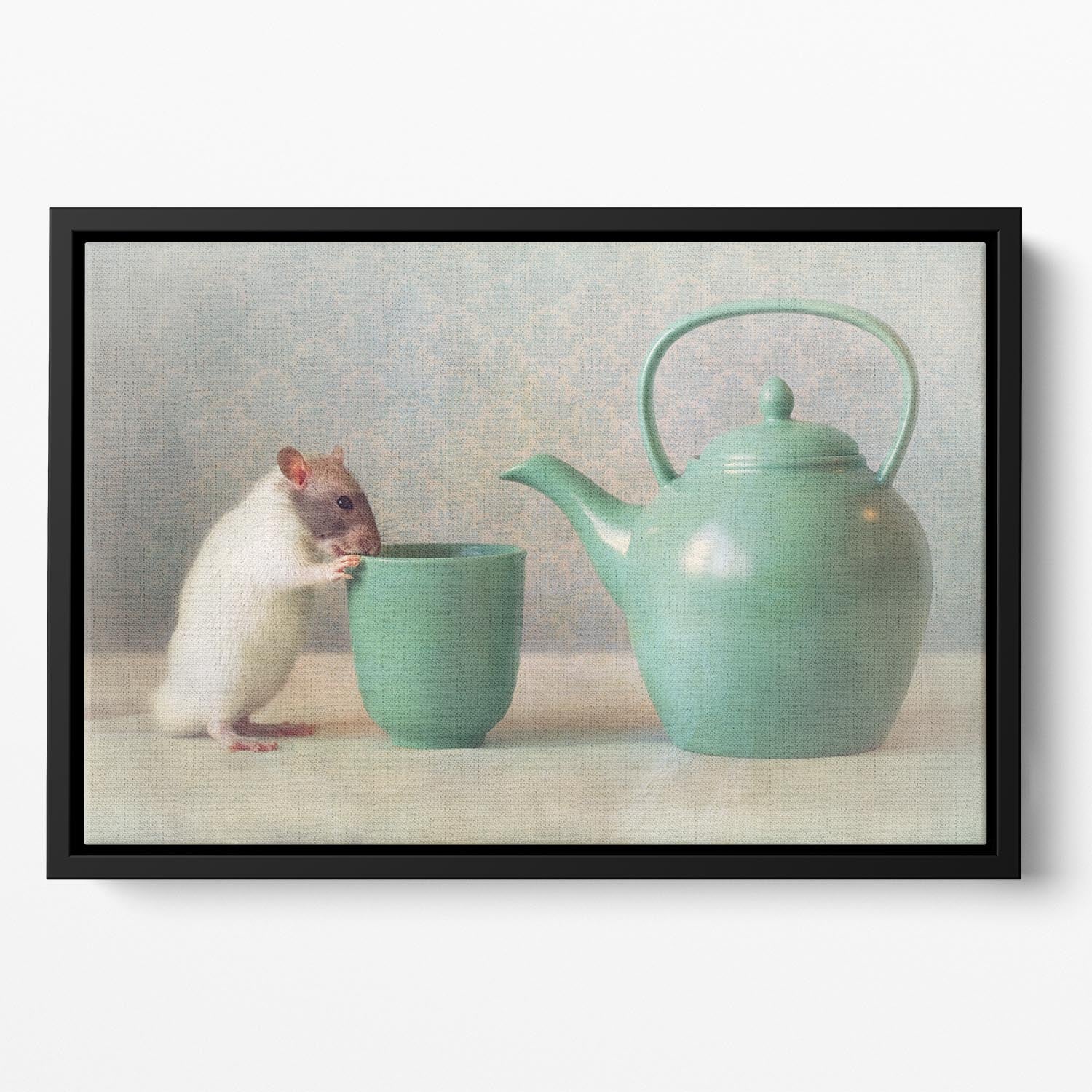 The Teapot Floating Framed Canvas - 1x - 2