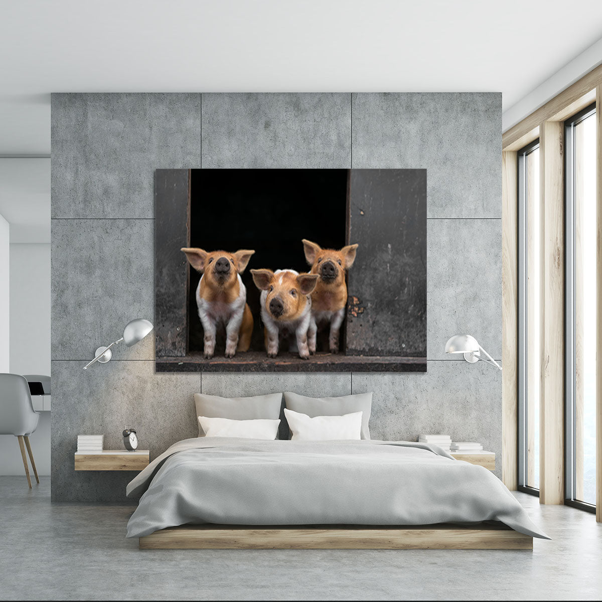 Three Piggies Canvas Print or Poster - 1x - 5