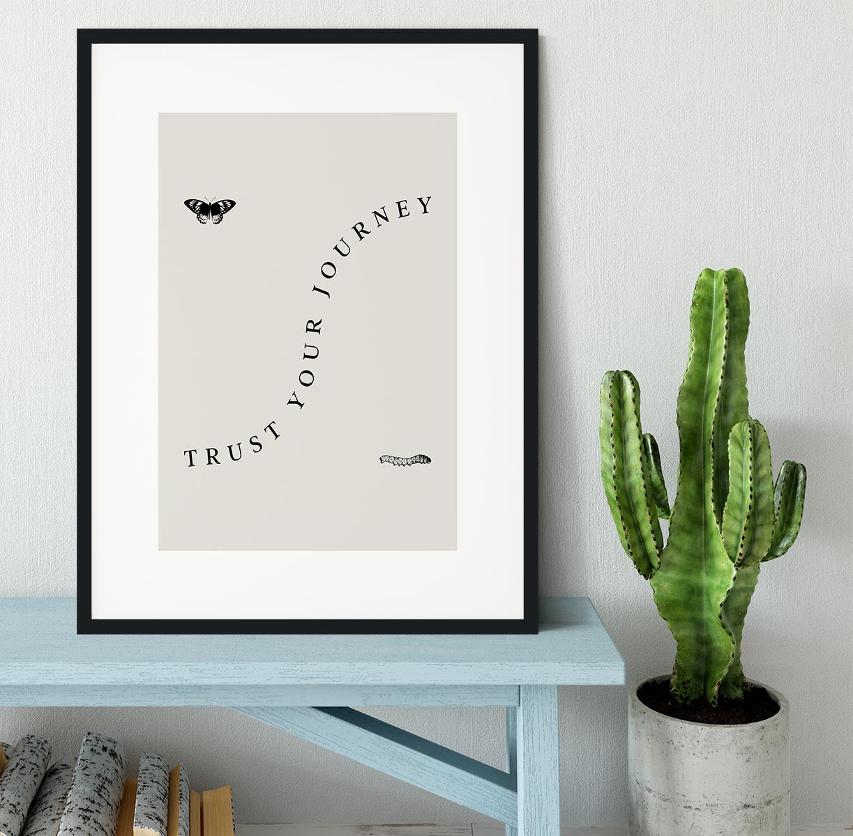 Trust Your Journey Framed Print - Canvas Art Rocks - 1