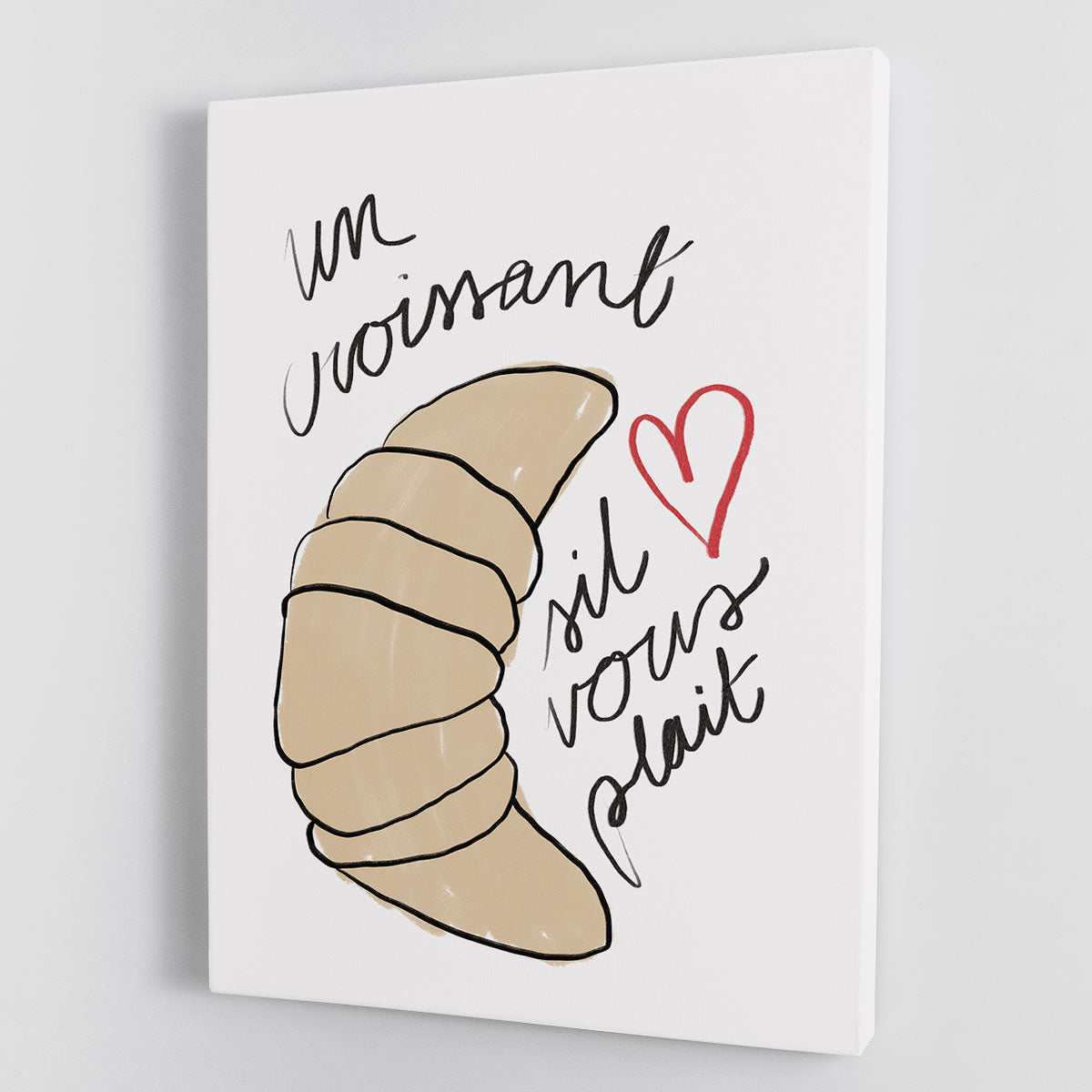 Un Croissant Canvas Print or Poster - Canvas Art Rocks - 1