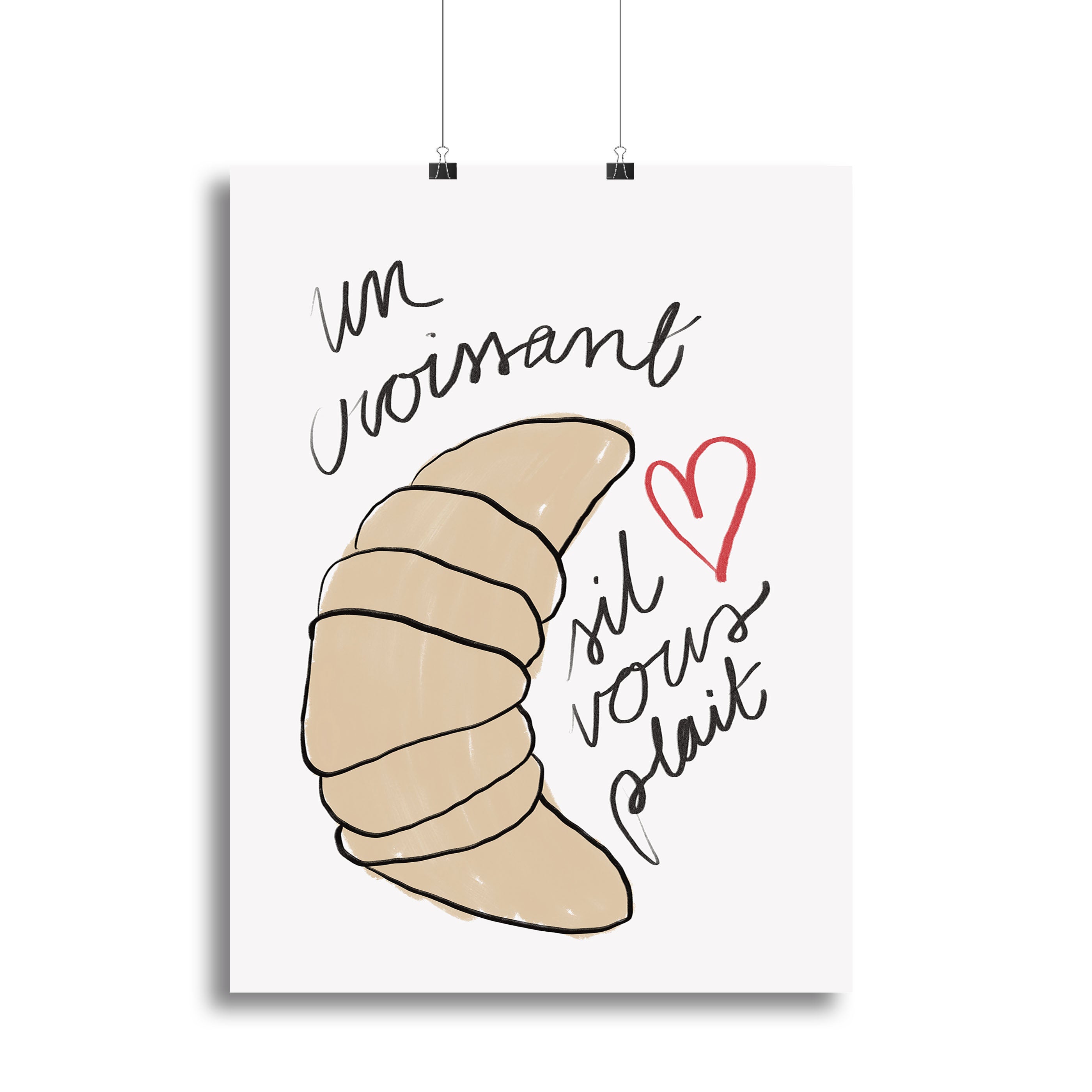 Un Croissant Canvas Print or Poster - Canvas Art Rocks - 2