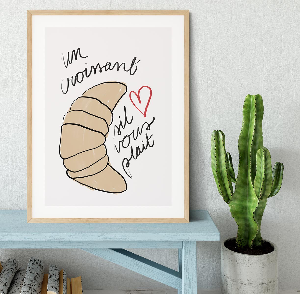 Un Croissant Framed Print - Canvas Art Rocks - 3