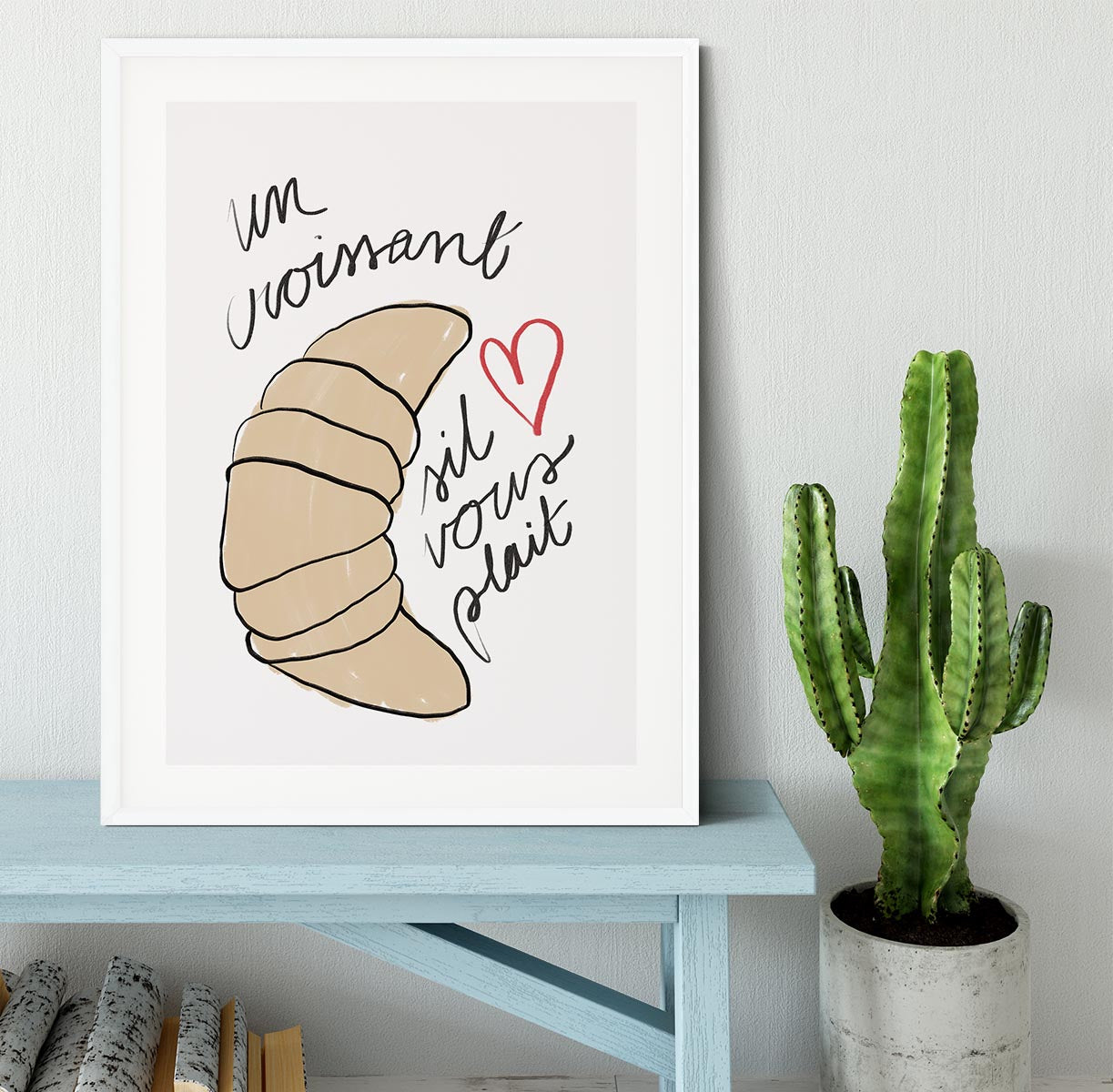 Un Croissant Framed Print - Canvas Art Rocks - 5