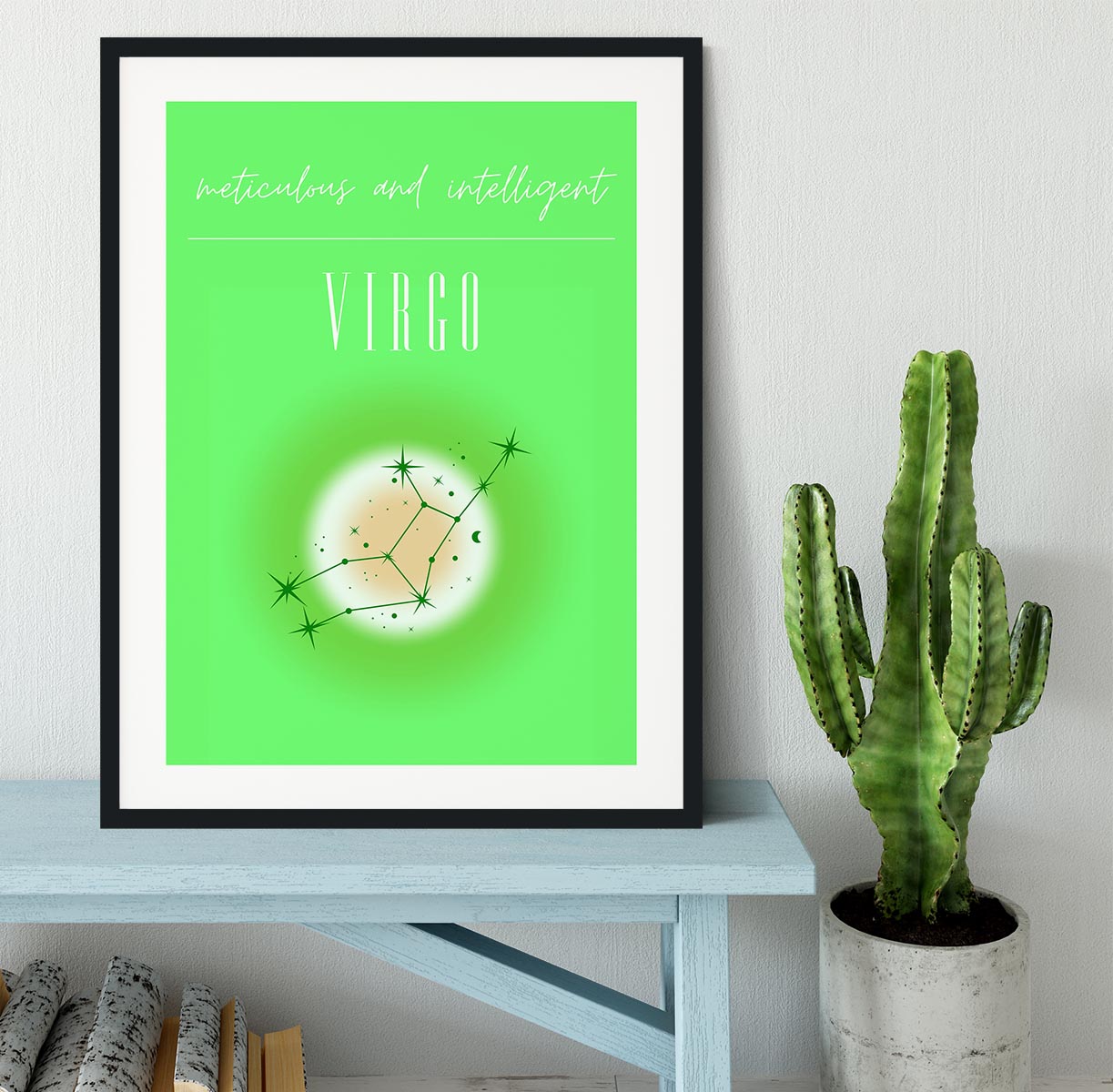 Virgo Zodiac Enlightenment Print Framed Print - Canvas Art Rocks - 1