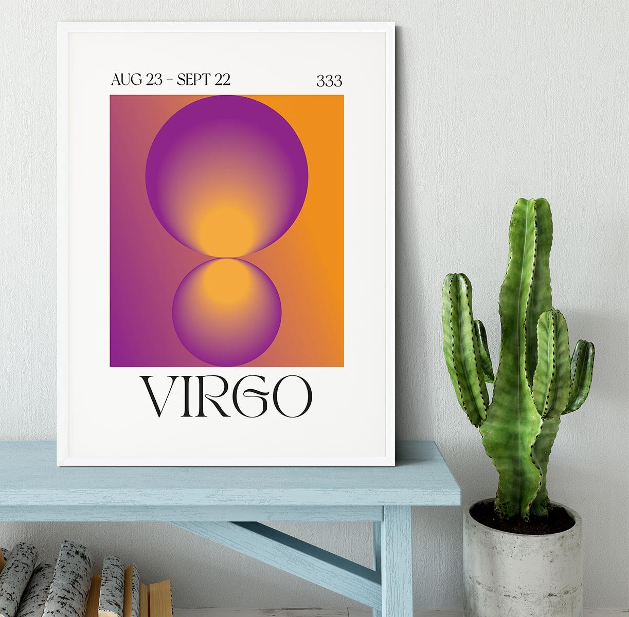 Virgo Zodiac Radiant Print Framed Print - Canvas Art Rocks - 5