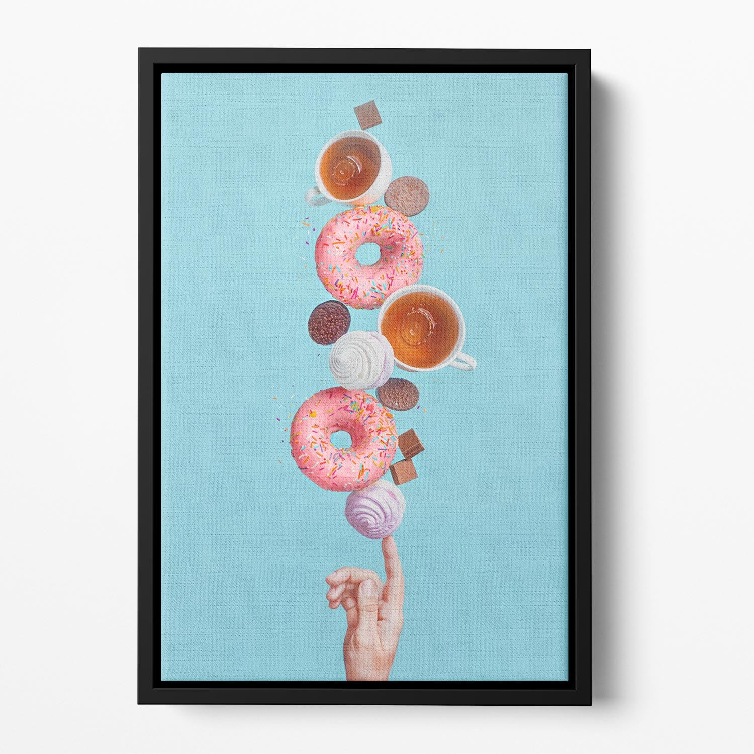 Weekend donuts Floating Framed Canvas - 1x - 2
