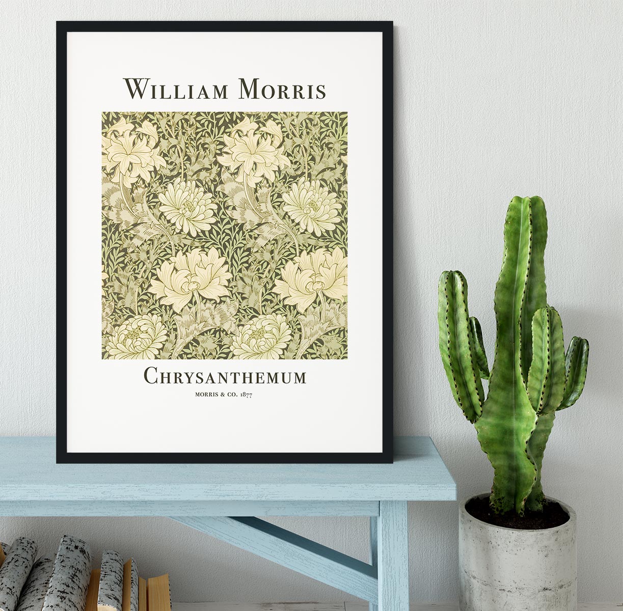 William Morris Chrysanthemum Framed Print - Canvas Art Rocks - 1