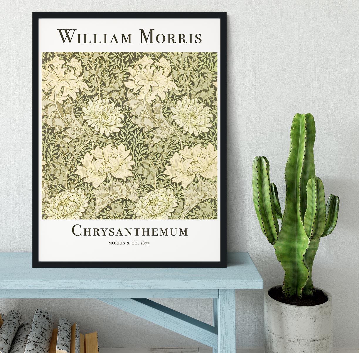 William Morris Chrysanthemum Framed Print - Canvas Art Rocks - 2