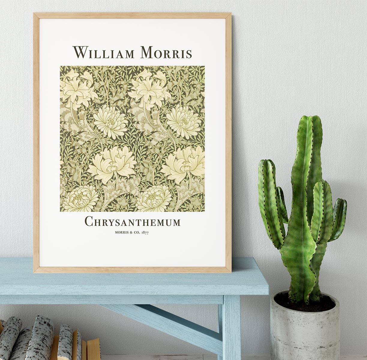 William Morris Chrysanthemum Framed Print - Canvas Art Rocks - 3