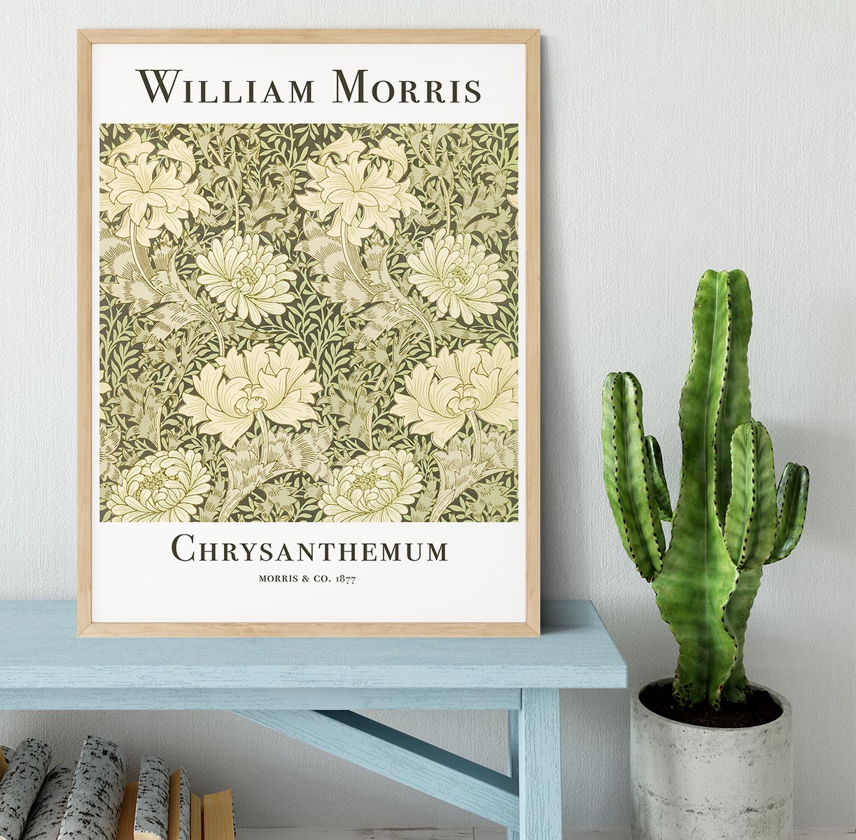 William Morris Chrysanthemum Framed Print - Canvas Art Rocks - 4